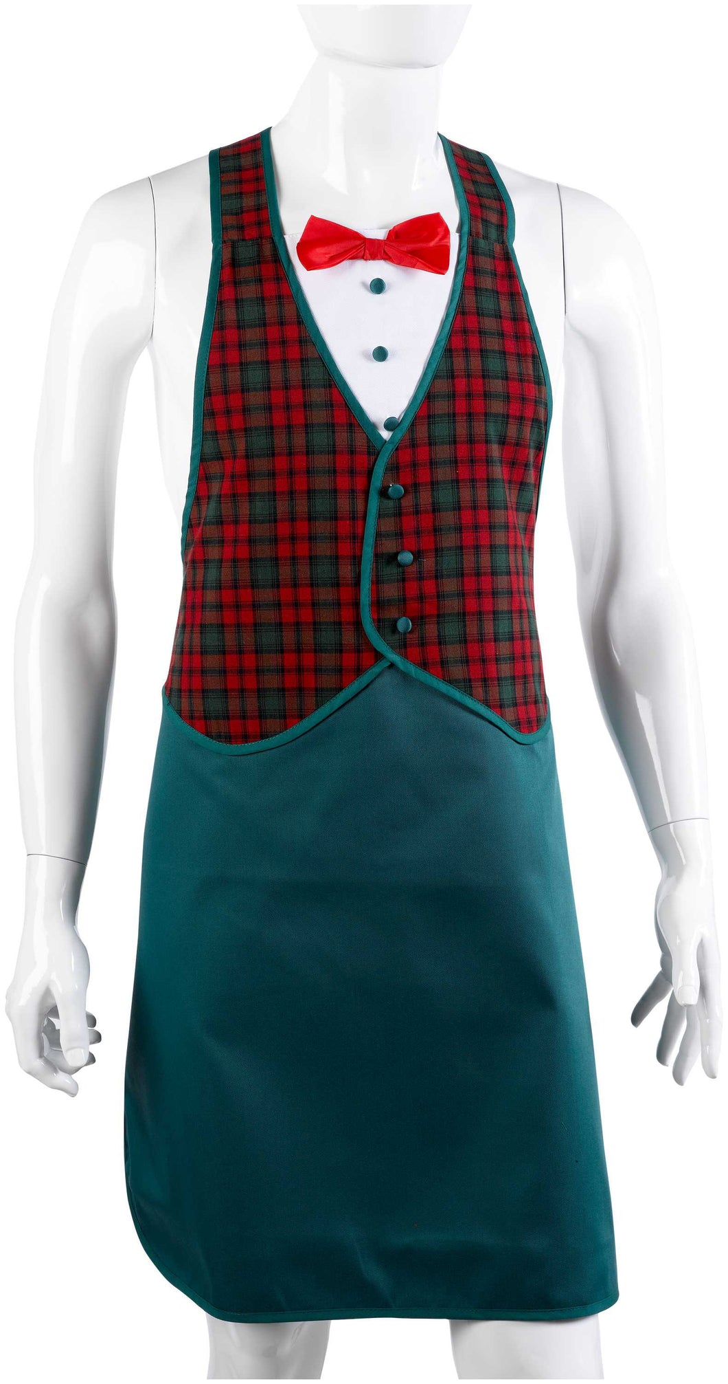 Novelty Tuxedo Apron (Tartan or Black & White)