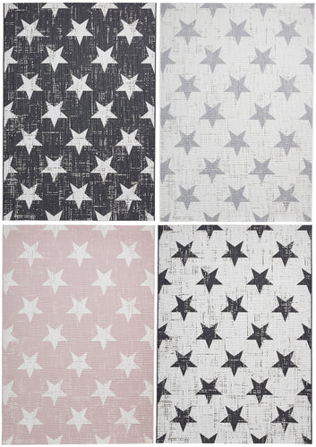 Santa Monica Star Pattern Outdoor Garden Rug (4 Colours)