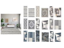 Load image into Gallery viewer, Tokyo Rug or Runner Slip Resistant Backing (Various Designs)