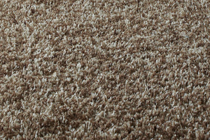 Vista Shaggy Pile Machine Made Rug - Beige (Various Sizes)