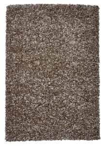 Vista Shaggy Pile Machine Made Rug - Beige (Various Sizes)