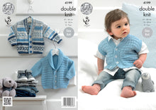 Load image into Gallery viewer, King Cole DK Knitting Pattern - Baby Jackets &amp; Waistcoat (4199)