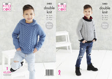 Load image into Gallery viewer, King Cole Double Knitting Pattern - Boys Sweaters (5483)