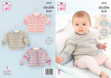 Load image into Gallery viewer, King Cole Double Knit Knitting Pattern - Baby Cardigans &amp; Sweater (5510)