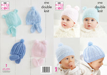 Load image into Gallery viewer, King Cole Double Knitting Pattern - Baby Hats &amp; Mitts (5743)