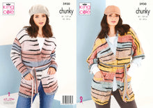 Load image into Gallery viewer, King Cole Chunky Knitting Pattern - Ladies Cardigans (5930)