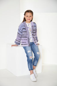 King Cole Chunky Knitting Pattern - Childrens Jumper, Cardigan & Hat (6071)