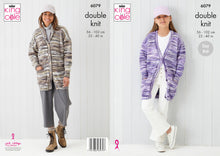 Load image into Gallery viewer, King Cole Easy Knit Double Knitting Pattern Lady&#39;s or Girl&#39;s Cardigans (6079)