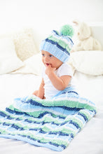 Load image into Gallery viewer, King Cole Chunky Knitting Pattern - Babies Blankets &amp; Hat (6106)