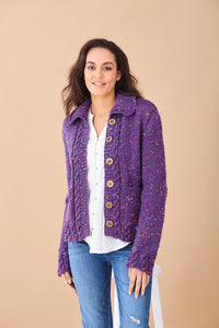 King Cole Chunky Knitting Pattern – Ladies Button Up Jacket & Tank Top (6109)