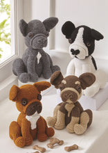 Load image into Gallery viewer, King Cole Amigurumi Crochet Pattern – French Bulldogs (9175)