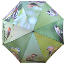 Load image into Gallery viewer, Esschert Design Bird Photo Print Umbrella - Automatic Opening (120cm Diameter)