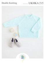 Load image into Gallery viewer, UKHKA 215 Double Knit Knitting Pattern - Baby Sweaters