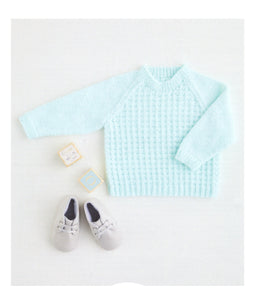 UKHKA 215 Double Knit Knitting Pattern - Baby Sweaters