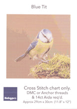 Load image into Gallery viewer, https://images.esellerpro.com/2278/I/200/873/habypro-cross-stitch-blue-tit-front.jpg