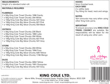 Load image into Gallery viewer, King Cole Tinsel Chunky Crochet Pattern - Bird Toilet Roll Holders (9073)