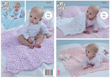 Load image into Gallery viewer, King Cole Yummy Knitting Pattern - Baby Blankets (4533)