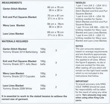 Load image into Gallery viewer, King Cole Yummy Knitting Pattern - Baby Blankets (4533)